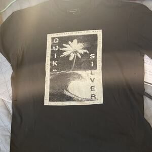 VTG Quicksilver The Mountain and The Wave TShirt Faded XL Skater Thrashed 90s